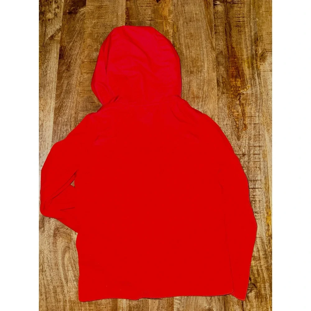 Nike Kids Red Fleece Full Zip Hoodie Jacket AA0064-696 Size Small S